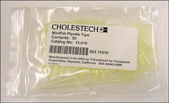 Cholestech Pipette tips, Yellow