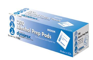 Alcohol Prep Pads - Dynarex