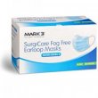 MARK3 - SurgiCare Fog Free Earloop Face Masks ASTM Level 3 50/bx Blue