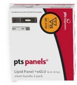 CardioCheck pts panels Lipid Panel +eGLU test strips
