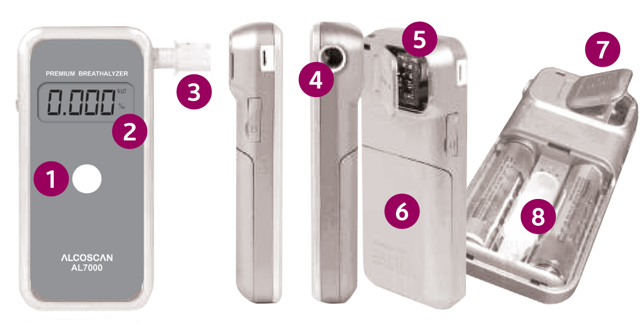 AlcoMate Breath Alcohol Tester (Model AL7000)