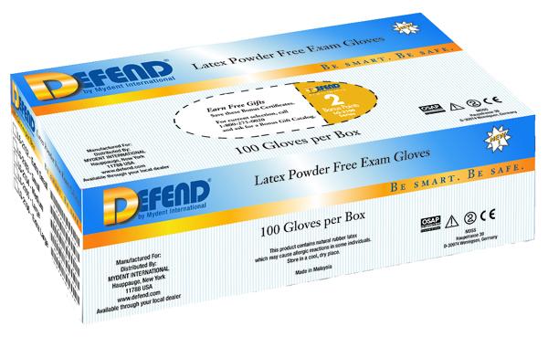 Defend Latex Glove Powder-Free
